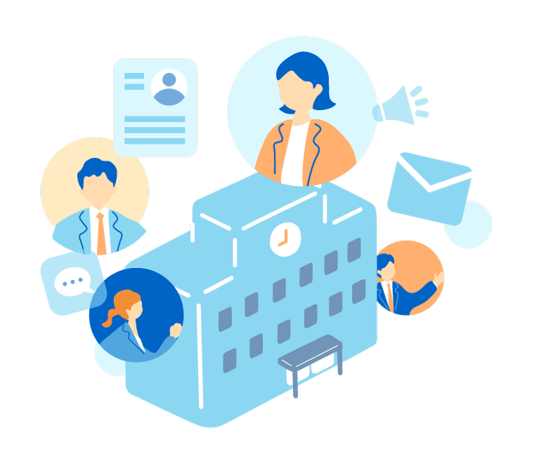 学校と卒業生がつながる